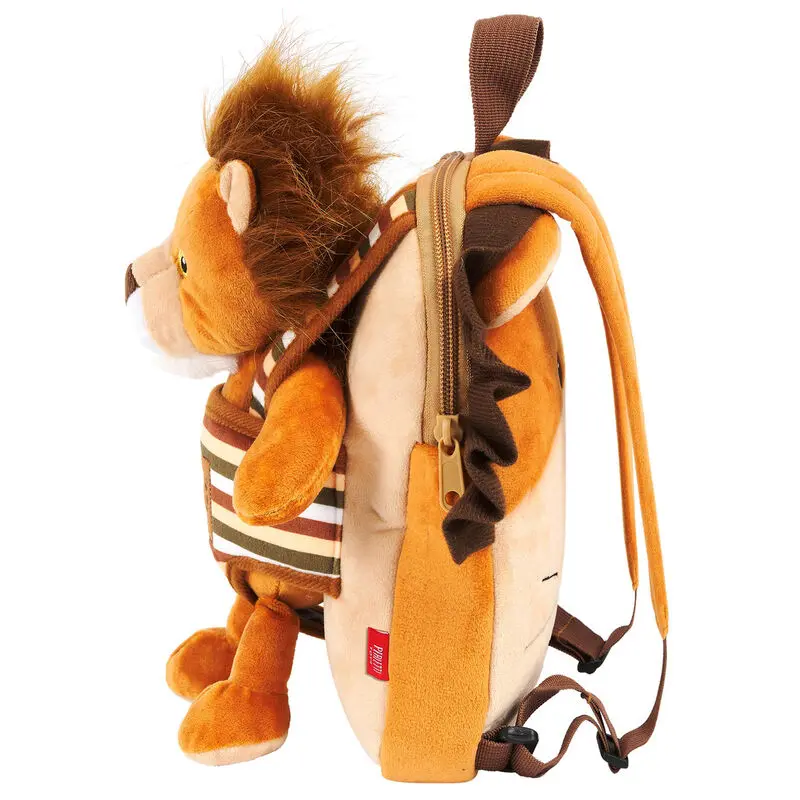 Lenny Lion reversible backpack with plush toy 25cm termékfotó