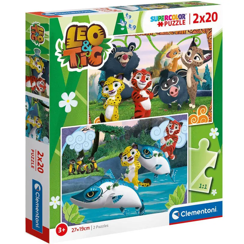Leo and Tig puzzle 2x20db-os termékfotó