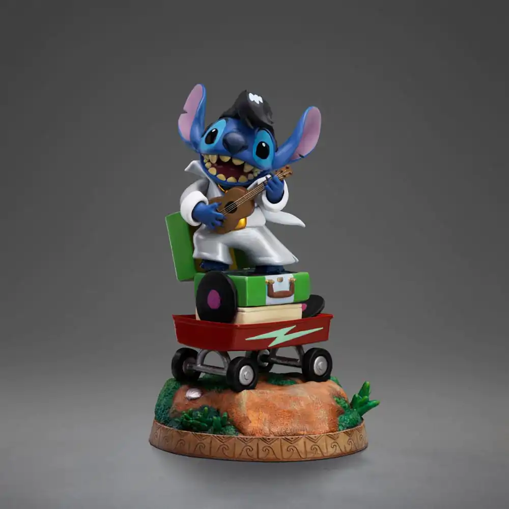 Lilo & Stitch Art Scale Statue 1/10 Stitch King of Rock 17 cm termékfotó