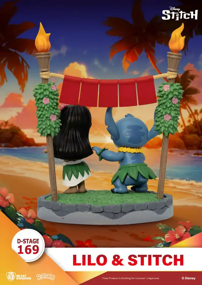 Lilo &amp; Stitch D-Stage Lilo &amp; Stitch PVC Diorama szobor figura 16 cm termékfotó