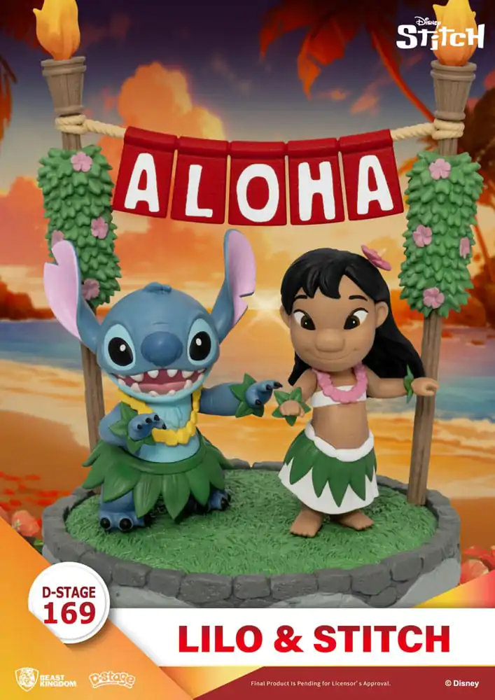 Lilo &amp; Stitch D-Stage Lilo &amp; Stitch PVC Diorama szobor figura 16 cm termékfotó