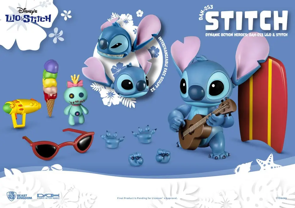 Lilo & Stitch Dynamic 8ction Heroes 1/9 Stitch akciófigura 18 cm termékfotó