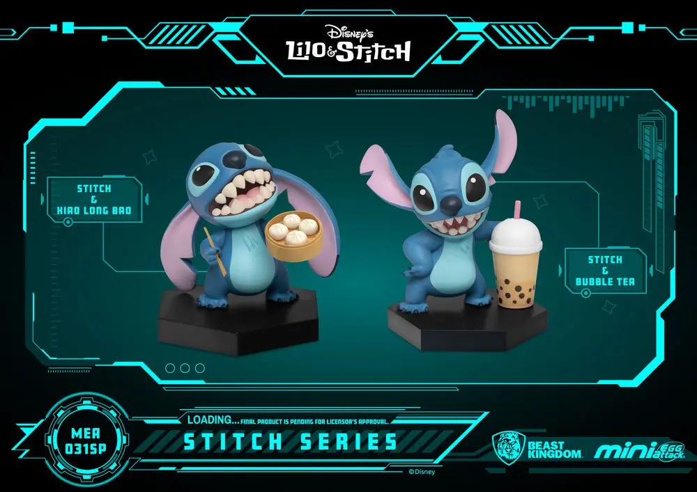 Lilo &amp; Stitch Egg Attack Stitch Series Asian Cuisine Mini figura csomag 8 cm termékfotó