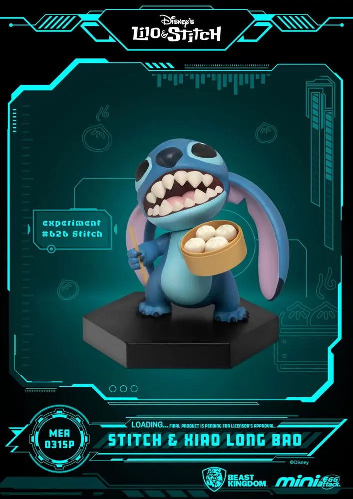 Lilo &amp; Stitch Egg Attack Stitch Series Asian Cuisine Mini figura csomag 8 cm termékfotó