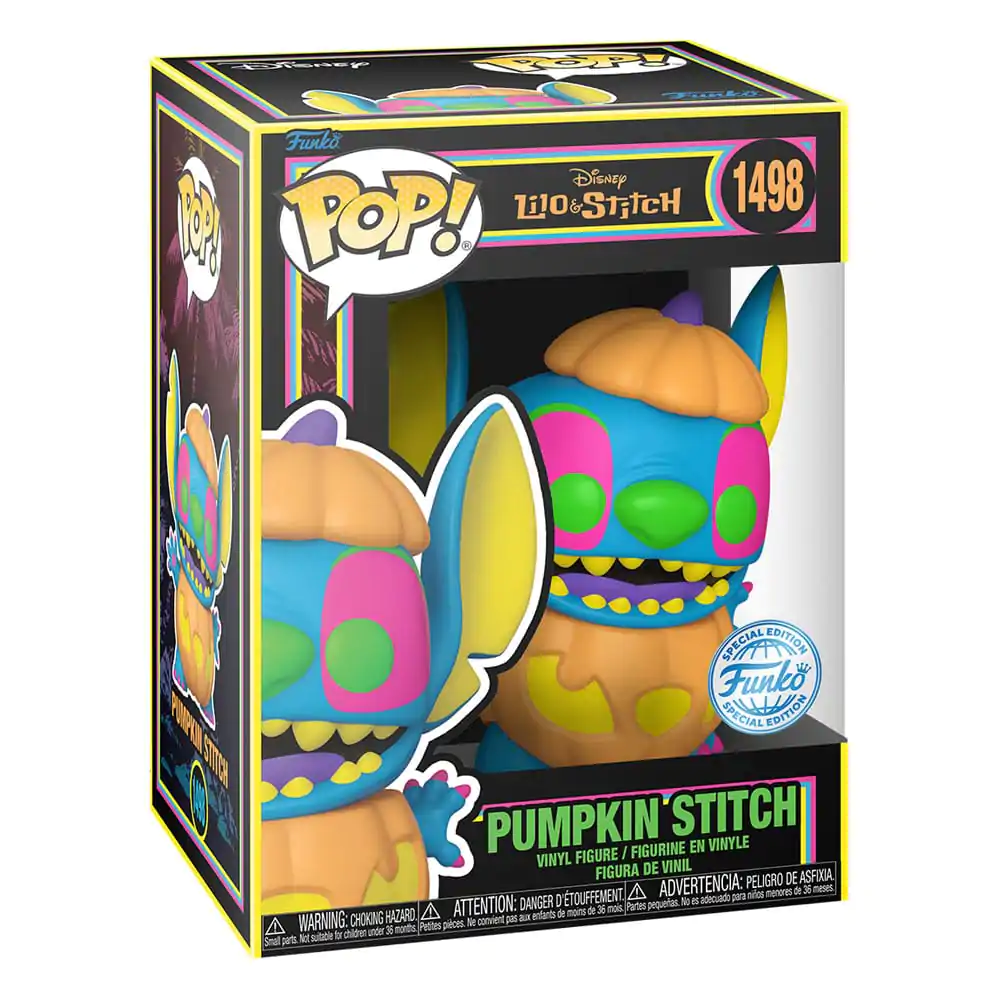 Lilo & Stitch Funko POP! Disney Vinyl figura Blacklight Pumpkin Stitch 9 cm termékfotó