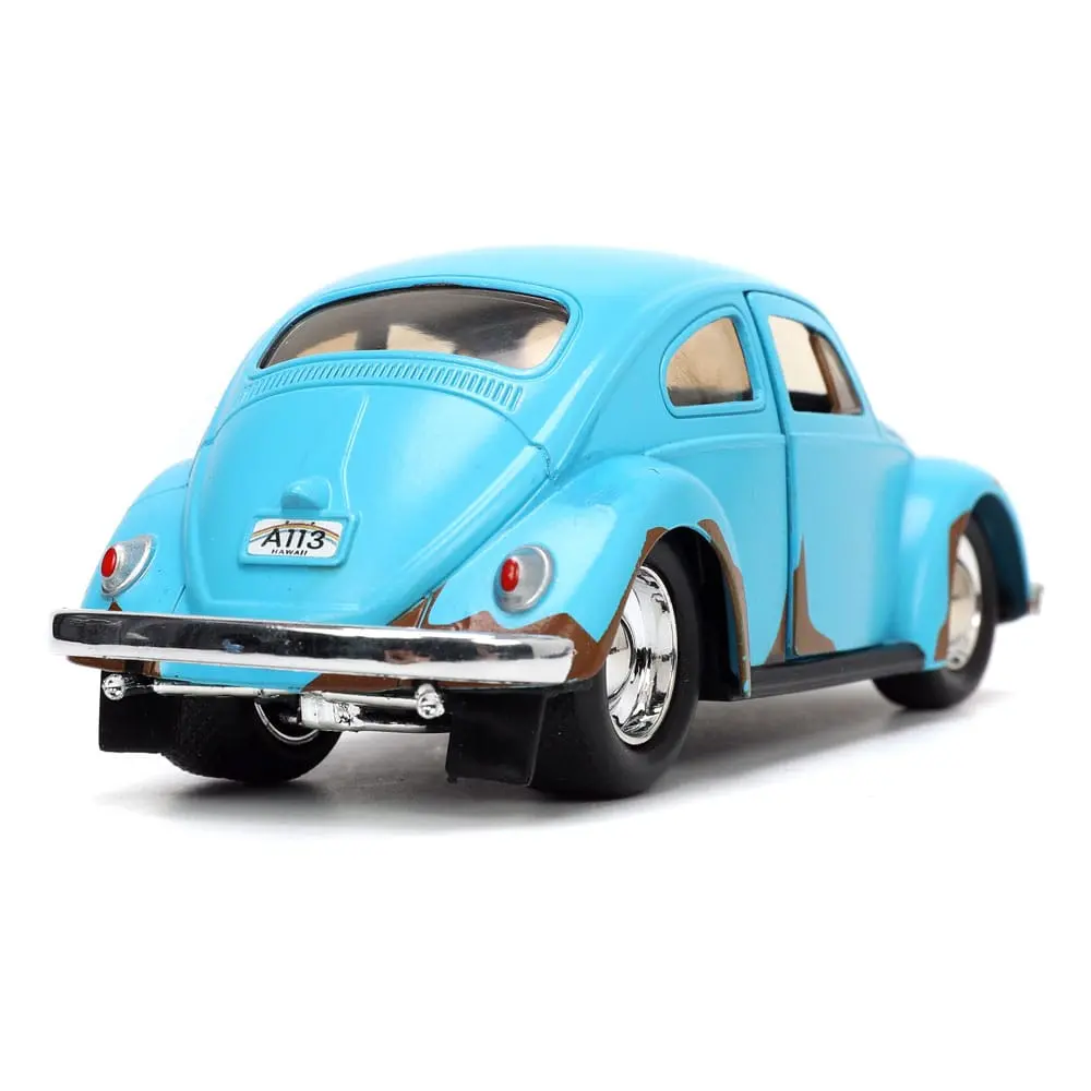 Lilo &amp; Stitch Hollywood Rides Diecast Model 1/32 Blue Volkswagen Beetle és figura termékfotó