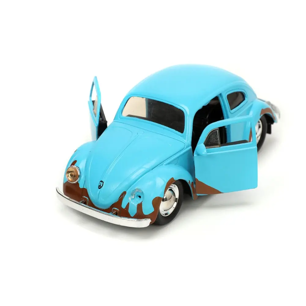 Lilo &amp; Stitch Hollywood Rides Diecast Model 1/32 Blue Volkswagen Beetle és figura termékfotó