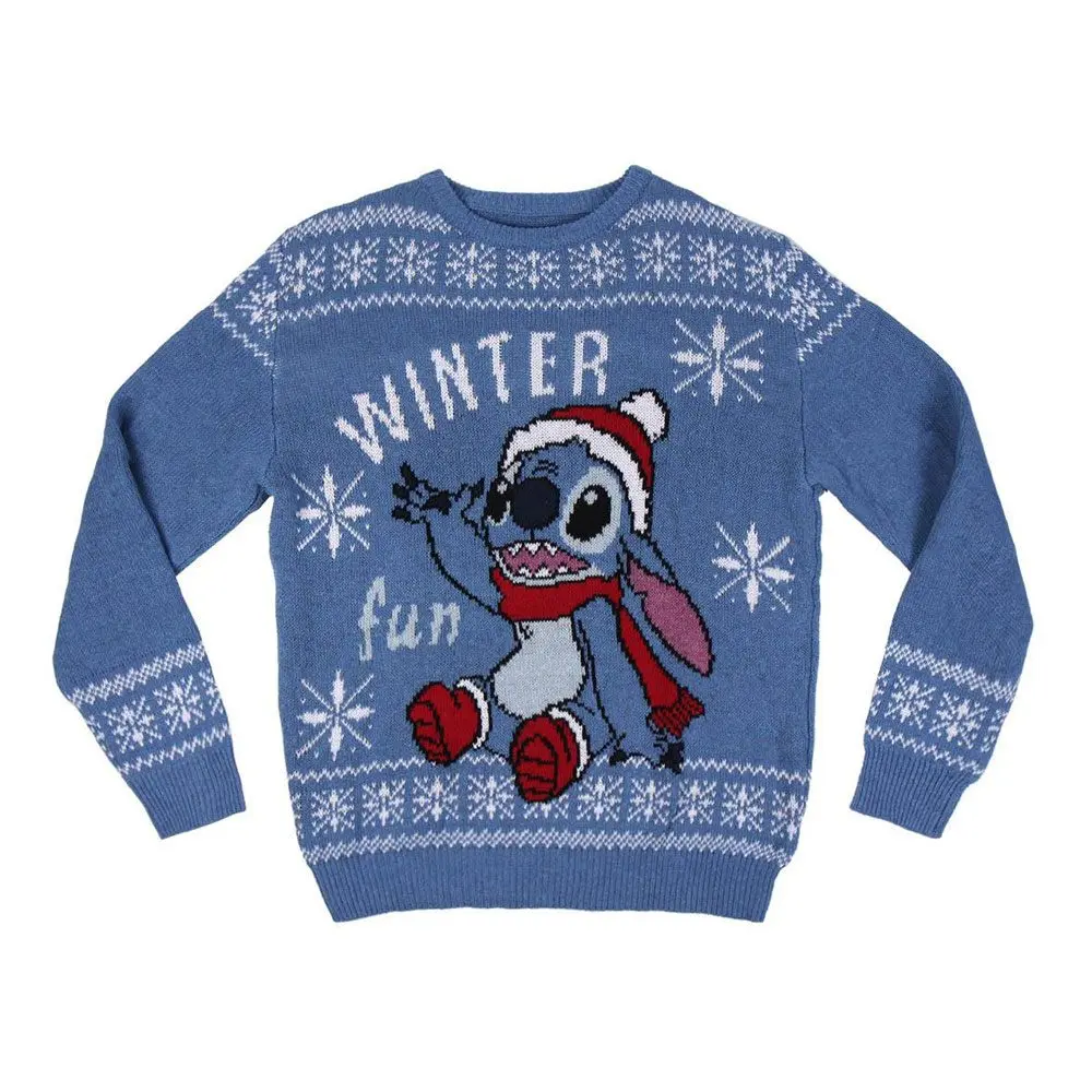 Lilo &amp; Stitch Knitted Christmas kötött pulóver Stitch termékfotó