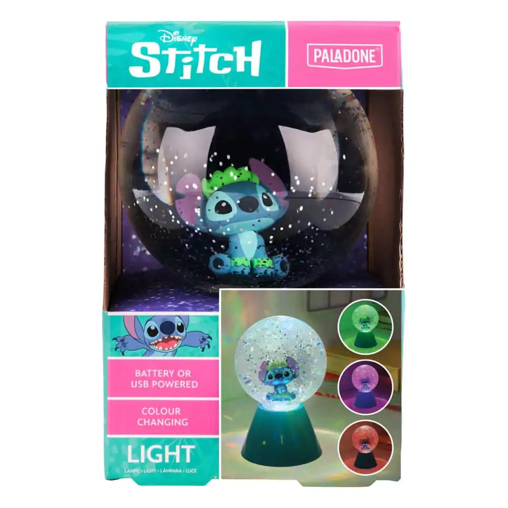 Lilo &amp; Stitch Stitch Glitter Ball LED-lámpa 17 cm termékfotó