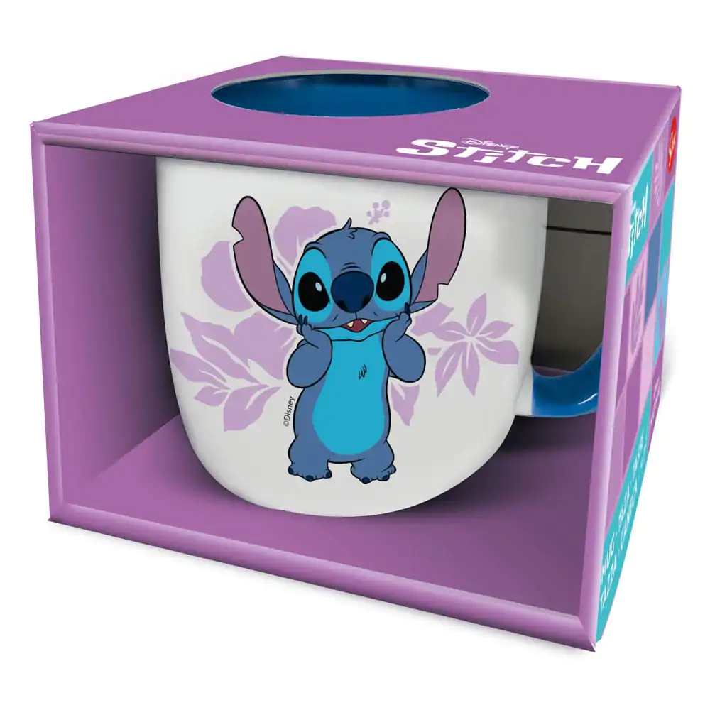 Lilo & Stitch Stitch pink Flowers bögre 385 ml termékfotó