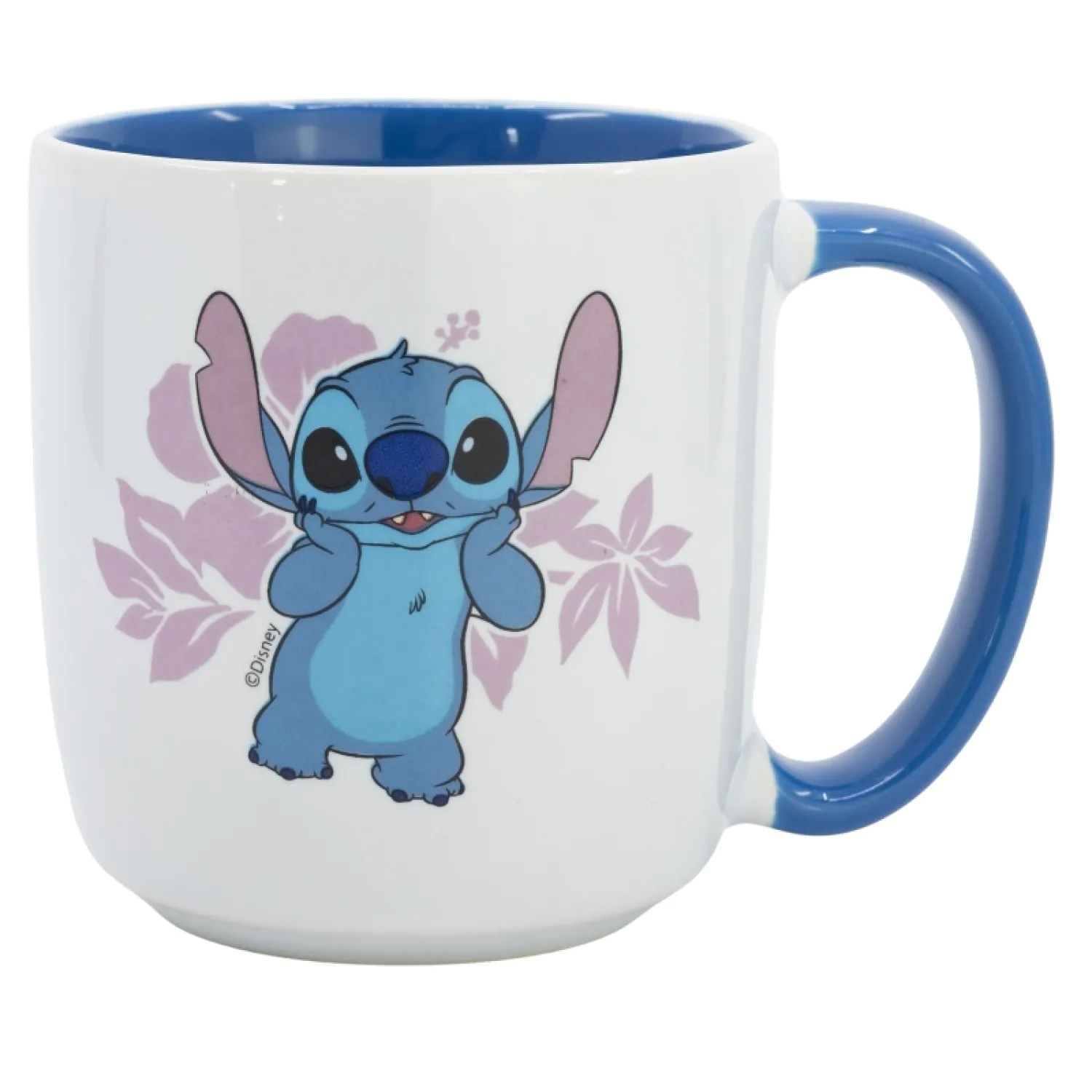 Lilo & Stitch Stitch pink Flowers bögre 385 ml termékfotó