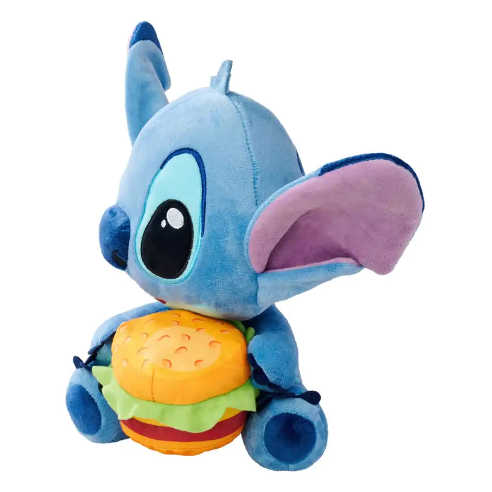 Lilo & Stitch Stitch with Burger plüss figura 25 cm termékfotó