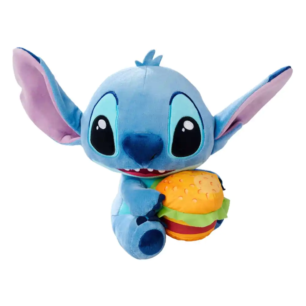 Lilo & Stitch Stitch with Burger plüss figura 25 cm termékfotó