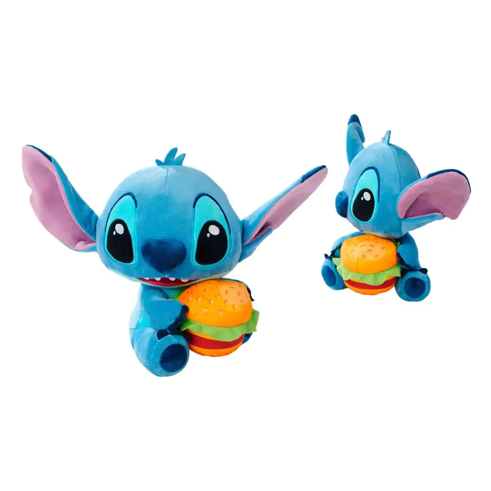 Lilo & Stitch Stitch with Burger plüss figura 25 cm termékfotó