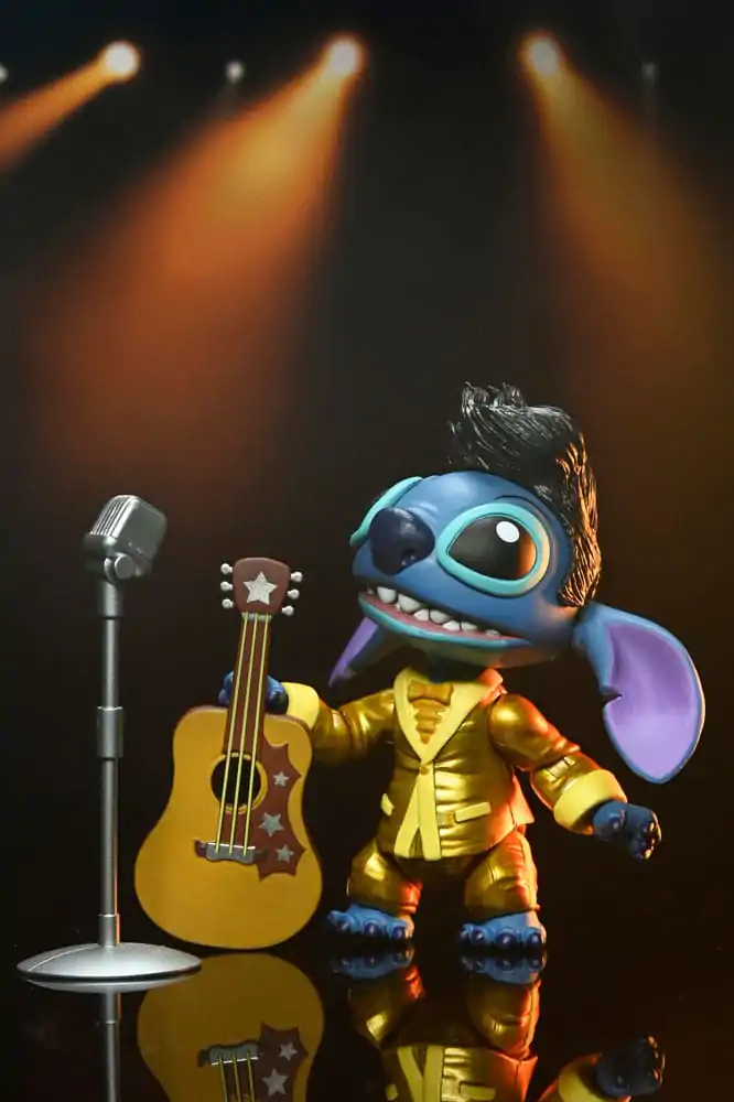 Lilo & Stitch Ultimate Gold Suit Elvis Stitch akciófigura 7 cm termékfotó