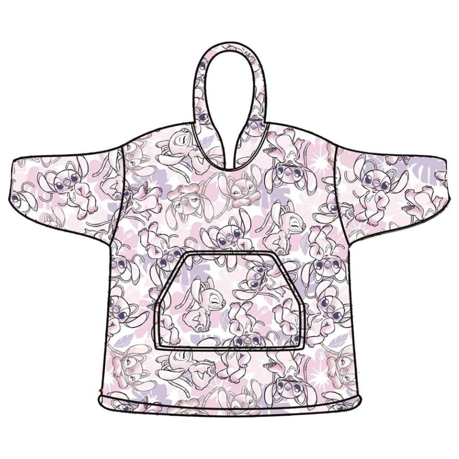 Lilo & Stitch Angel Sweat poncsó felnőtt méret termékfotó