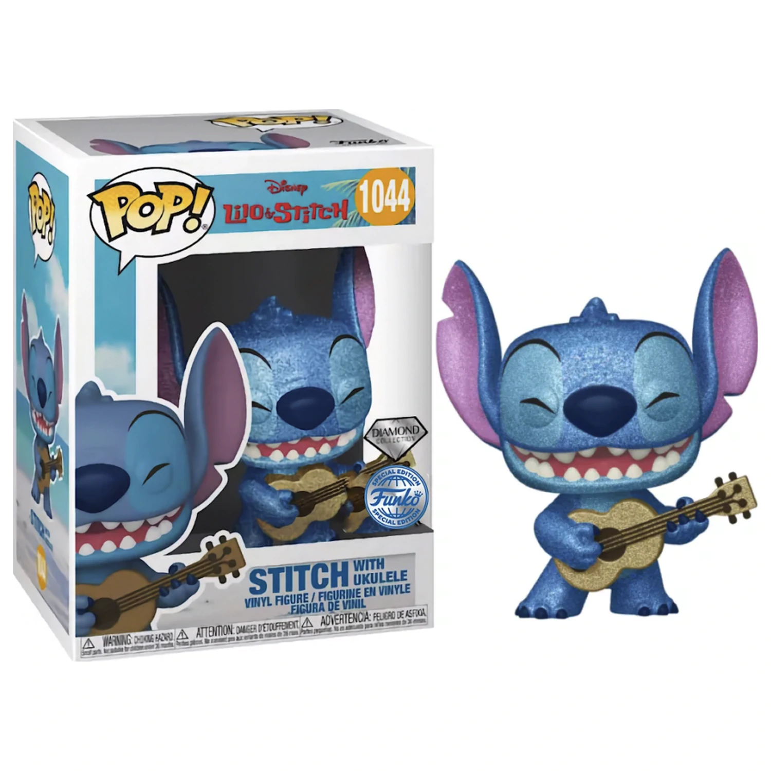 Lilo & Stitch Funko Pop Stitch with Ukulele (Diamond) termékfotó