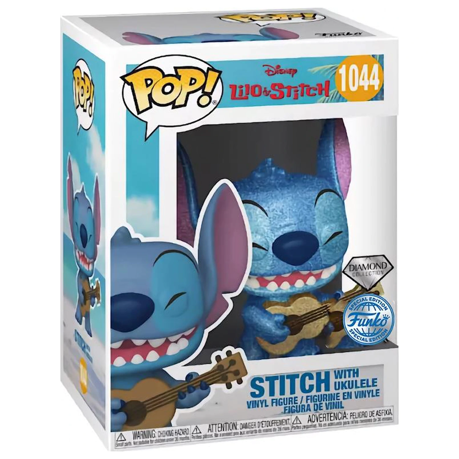 Lilo & Stitch Funko Pop Stitch with Ukulele (Diamond) termékfotó