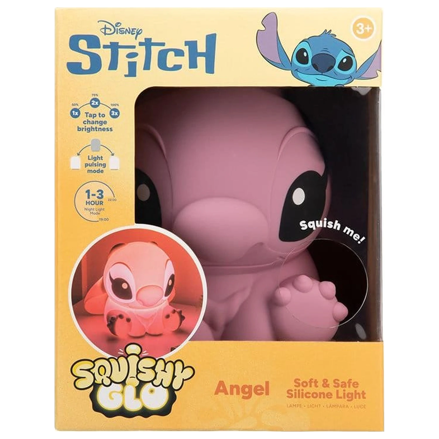 Lilo & Stitch SquishyGlo Angel szilikon lámpa  termékfotó