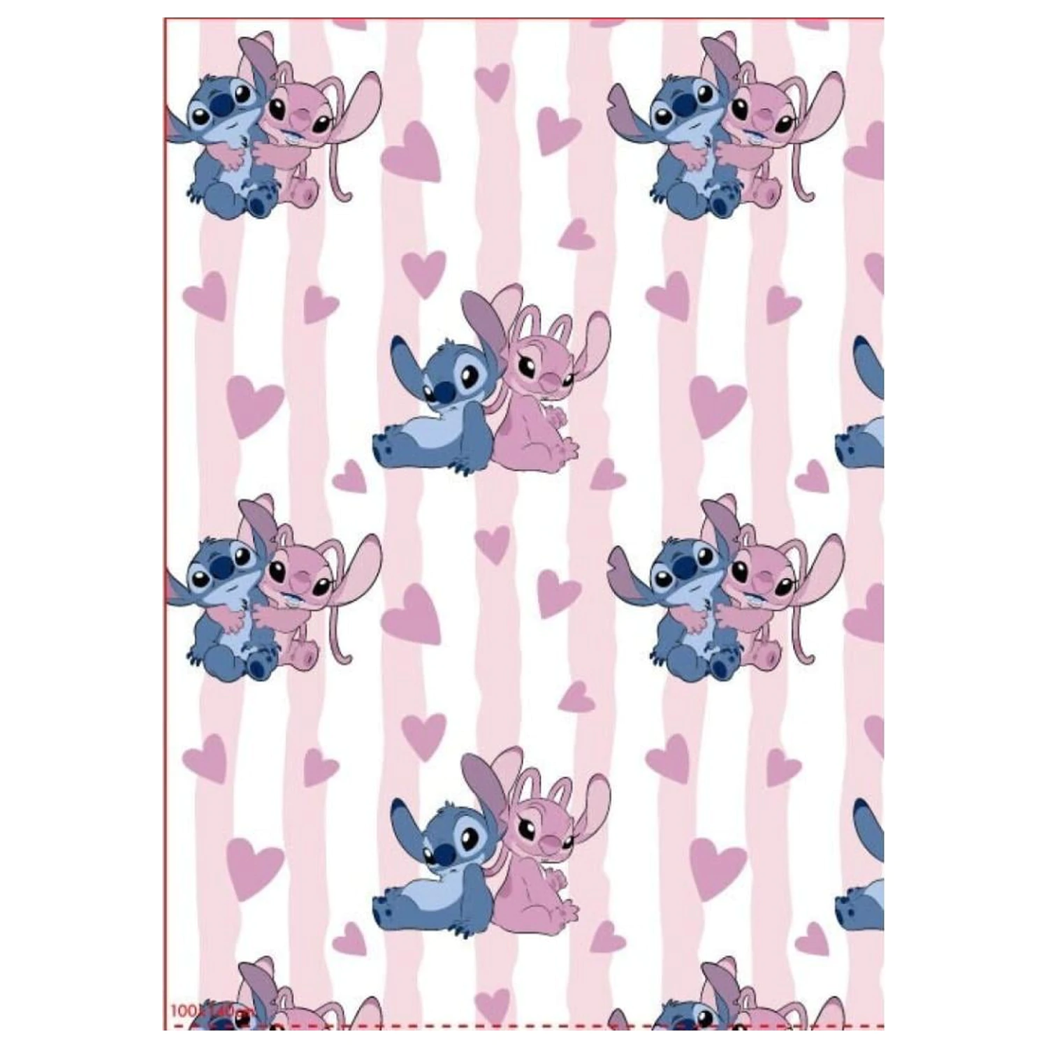 Lilo & Stitch Stitch & Angel Flanel takaró  termékfotó