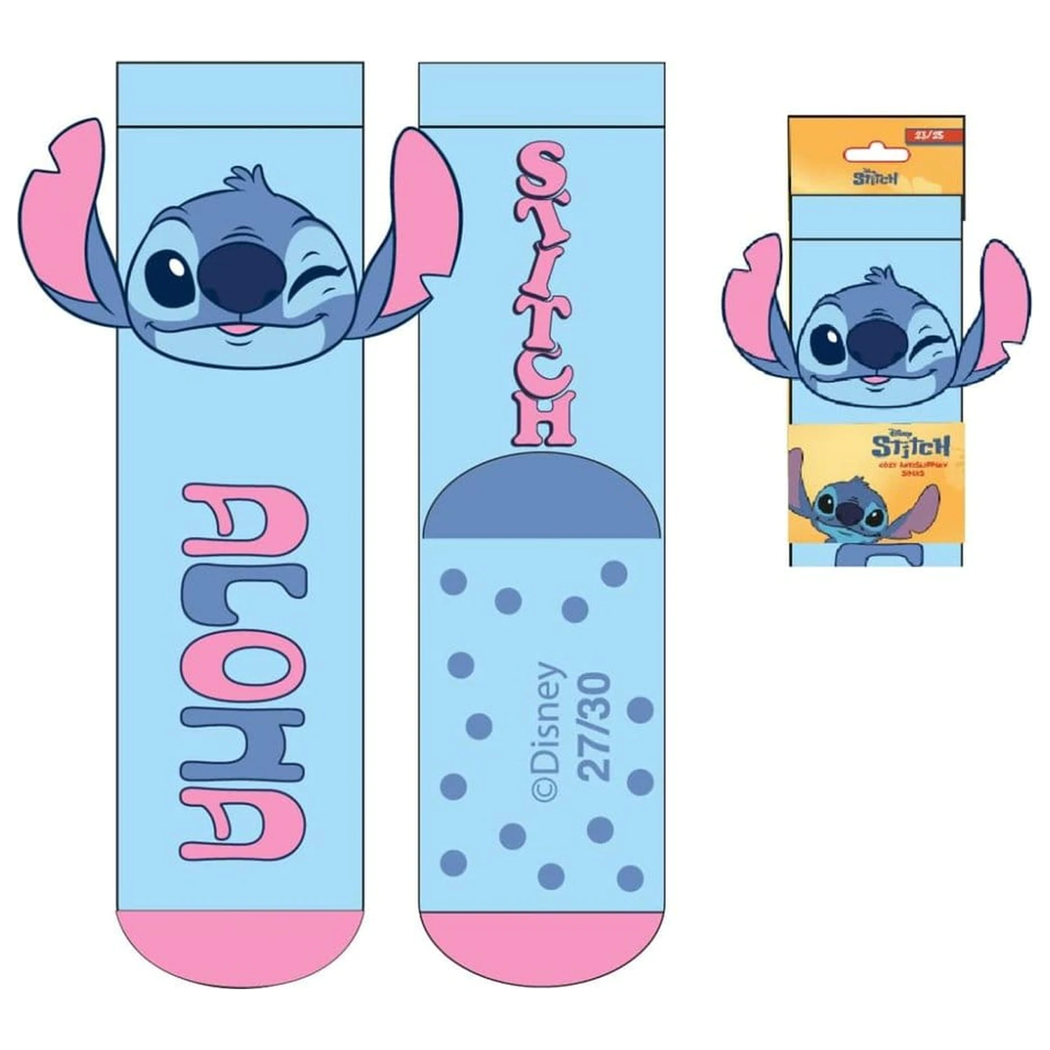 Lilo & Stitch Stitch csúszásmentes zokni 27-34 termékfotó