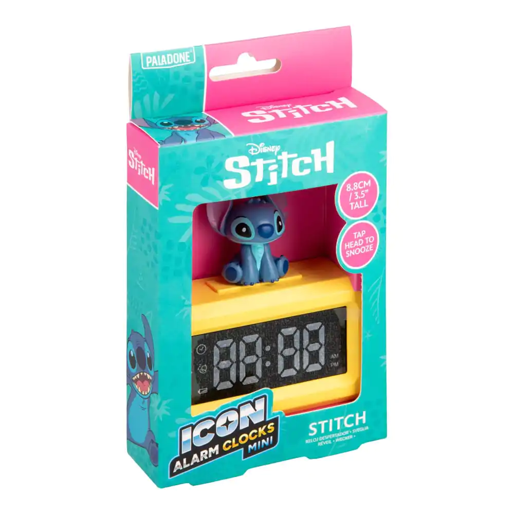 Lilo & Stitch Stitch Icon mini ébresztőóra 8 cm  termékfotó