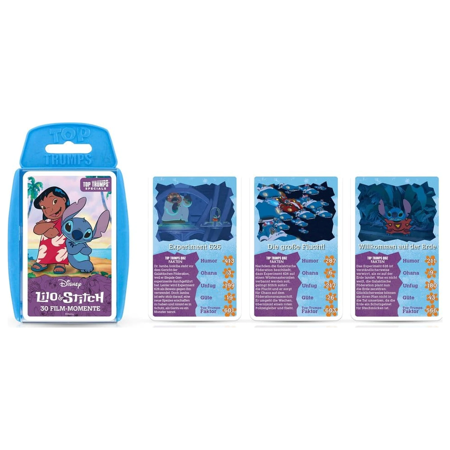 Lilo & Stitch Top Trumps német nyelvű kártyajáték  termékfotó