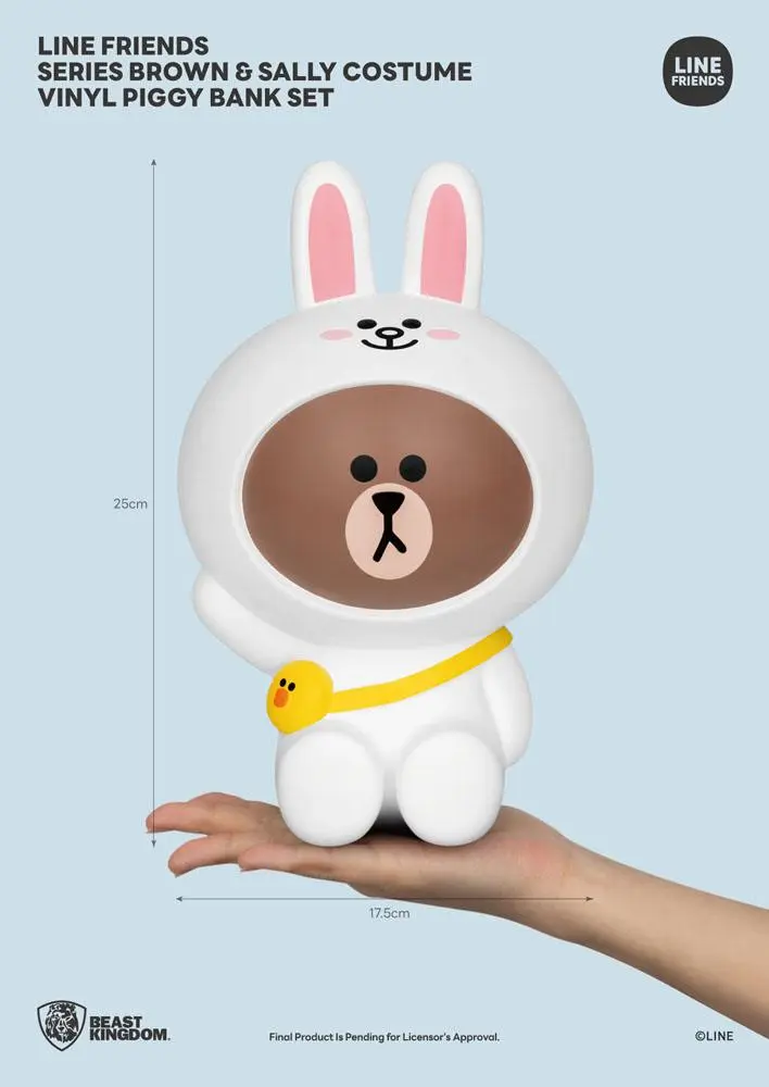 Line Friends Series Brown &amp; Sally Vinyl persely csomag 21 - 25 cm termékfotó
