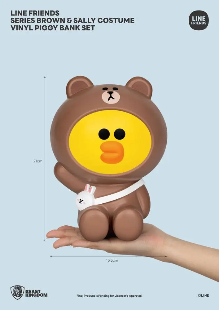 Line Friends Series Brown &amp; Sally Vinyl persely csomag 21 - 25 cm termékfotó