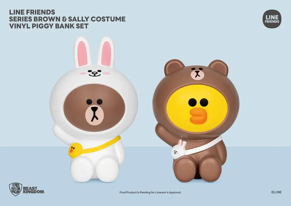 Line Friends Series Brown &amp; Sally Vinyl persely csomag 21 - 25 cm termékfotó