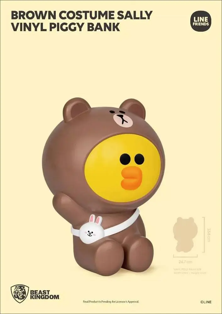 Line Friends Series Brown Costume Sally Vinyl persely 34 cm termékfotó
