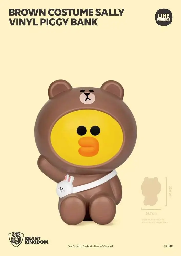 Line Friends Series Brown Costume Sally Vinyl persely 34 cm termékfotó