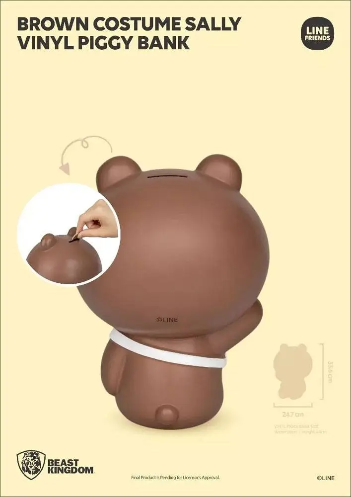 Line Friends Series Brown Costume Sally Vinyl persely 34 cm termékfotó