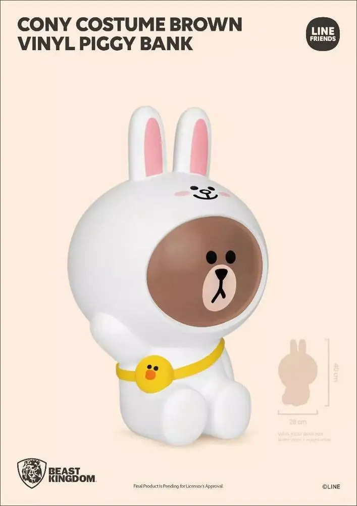 Line Friends Series Vinyl Cony Costume Brown persely 40 cm termékfotó