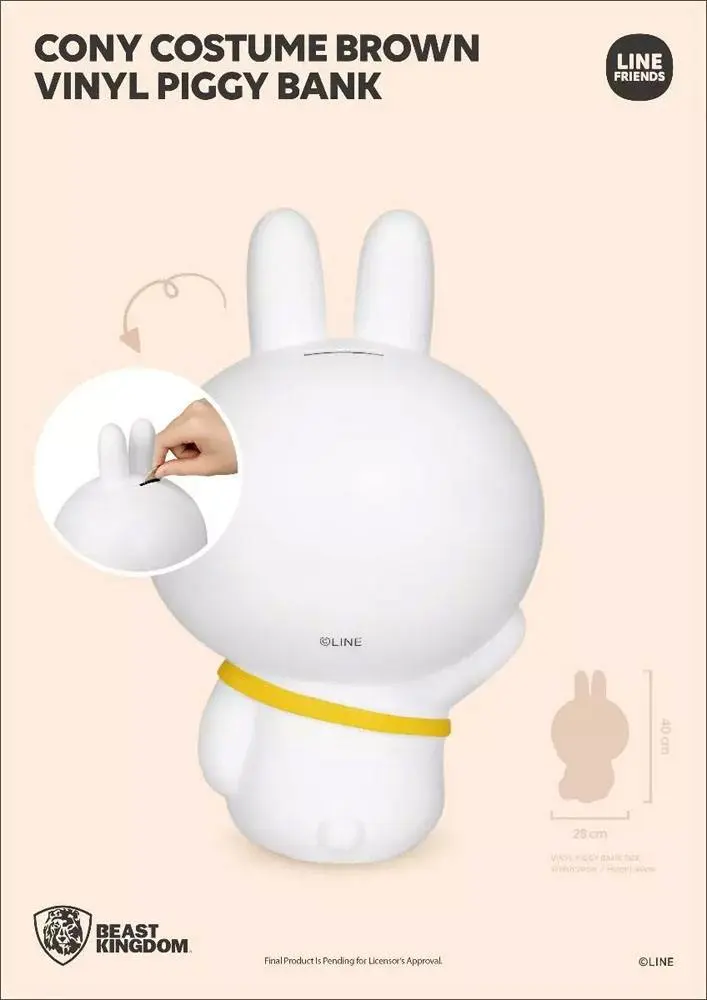 Line Friends Series Vinyl Cony Costume Brown persely 40 cm termékfotó