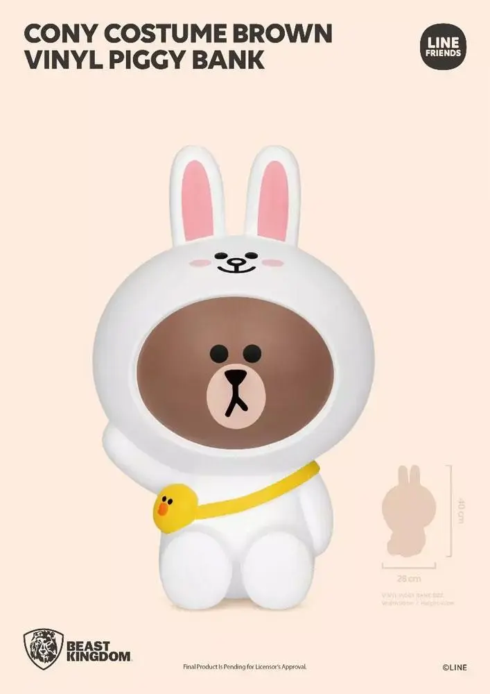 Line Friends Series Vinyl Cony Costume Brown persely 40 cm termékfotó