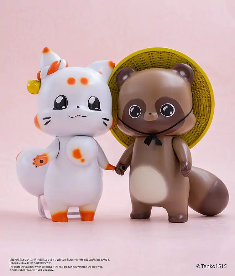 Little Fox with Two Tails Vinyl figura Chibi Creature Ponkichi 15 cm termékfotó