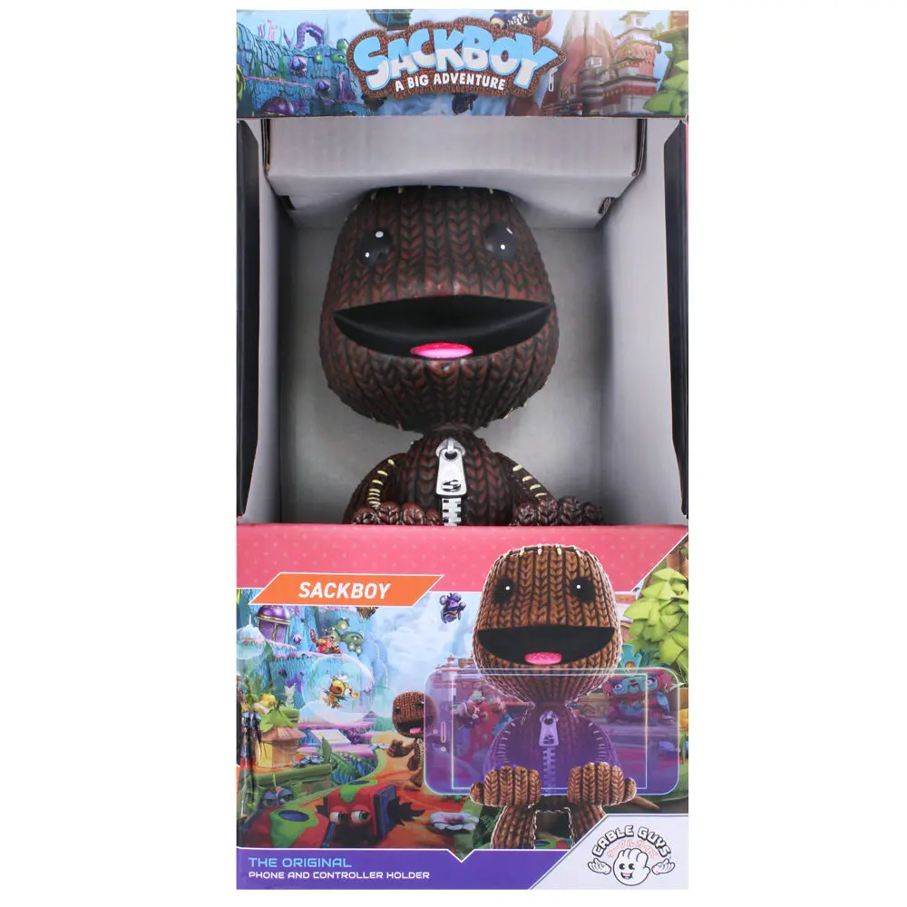 LittleBigPlanet Sack Boy kontroller/telefon tartó Cable Guy figura 20 cm |  Fanbase