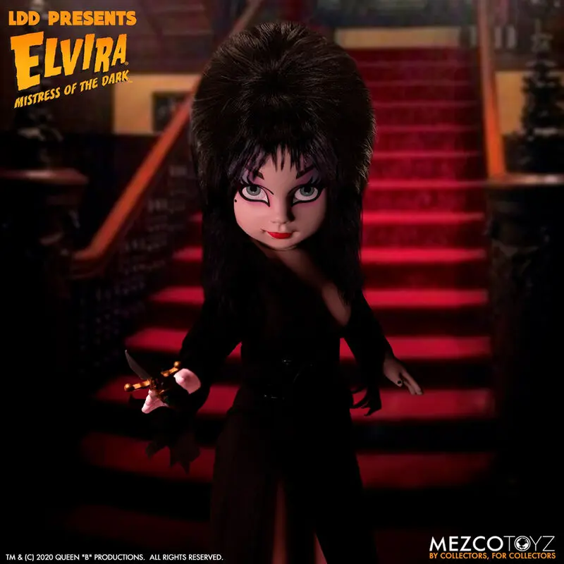 Living Dead Dolls Elvira Mistress of the Dark Elvira figura 25cm termékfotó