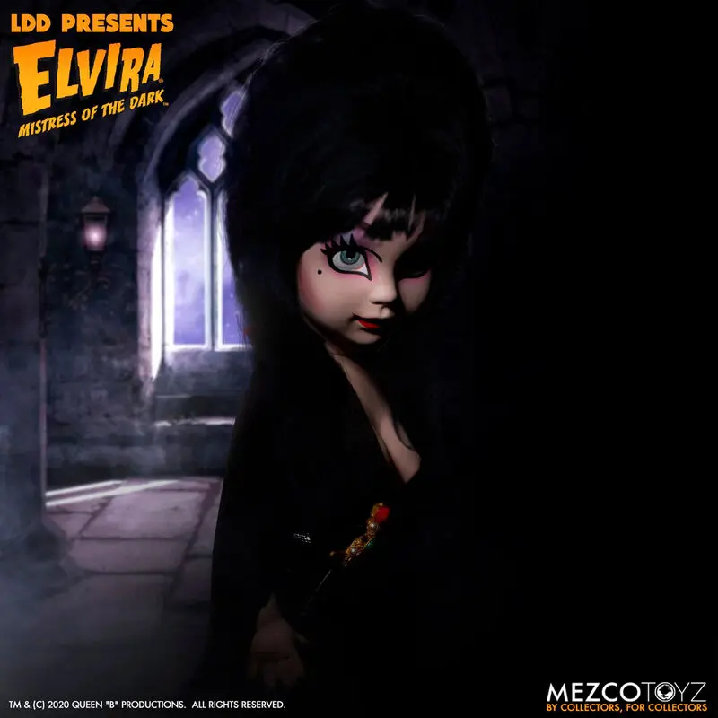 Living Dead Dolls Elvira Mistress of the Dark Elvira figura 25cm termékfotó