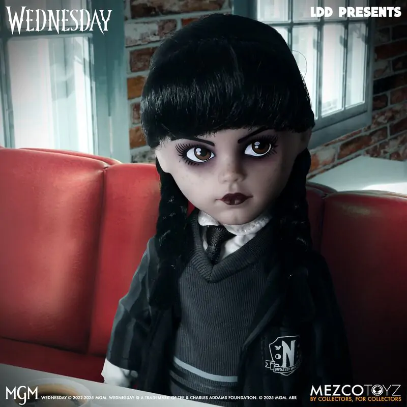 Living Dolls Wednesday Uniform játék baba figura 25,5cm termékfotó