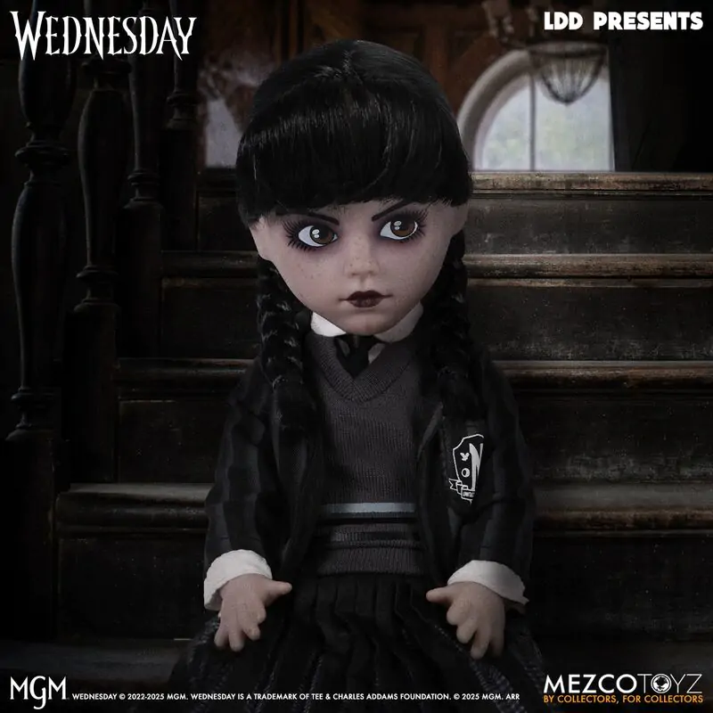 Living Dolls Wednesday Uniform játék baba figura 25,5cm termékfotó