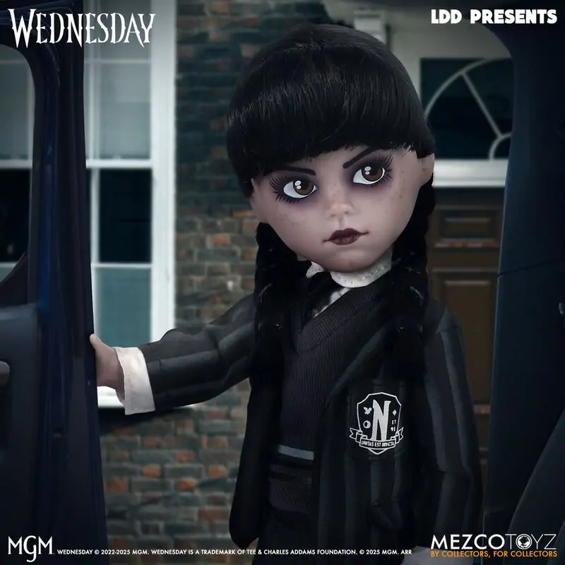 Living Dolls Wednesday Uniform játék baba figura 25,5cm termékfotó