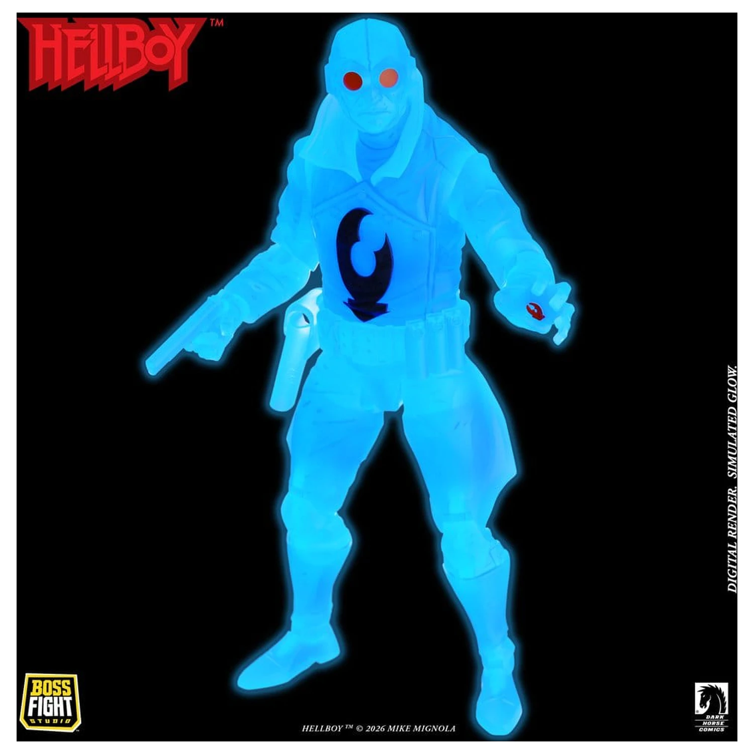 Lobster Johnson 1/12 akciófigura The Ghost of Lobster Johnson (Limitált kiadás) 17 cm termékfotó