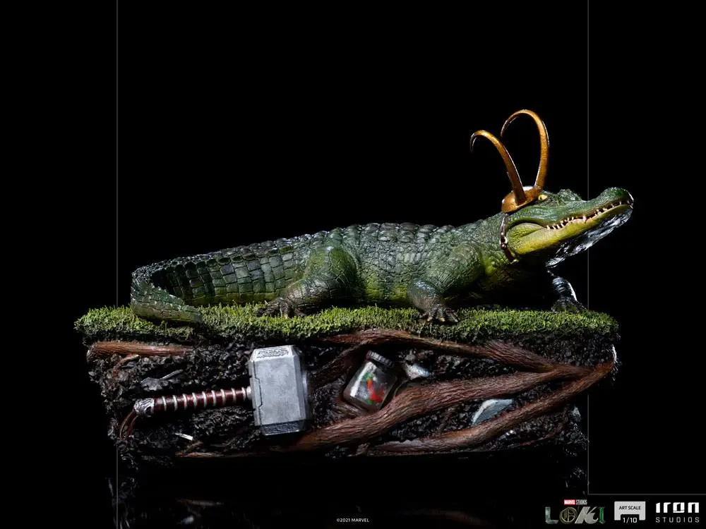Loki Art Scale 1/10 Alligator szobor figura 15 cm termékfotó