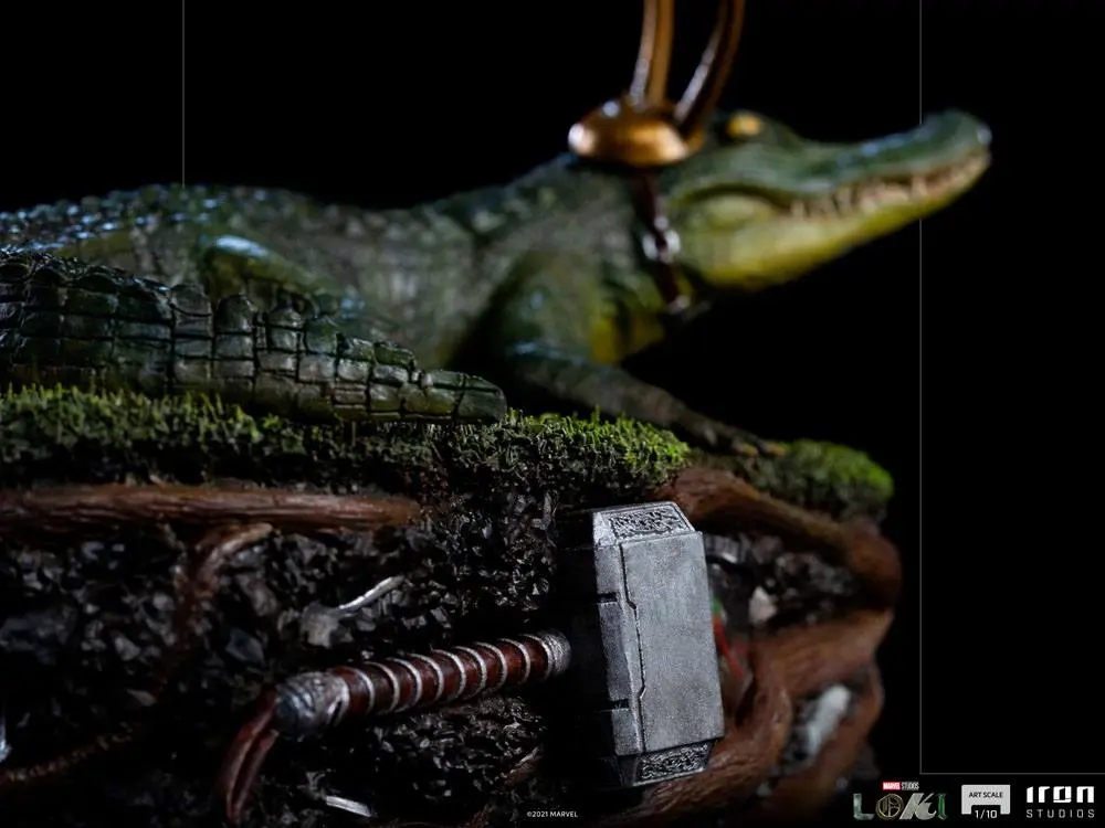 Loki Art Scale 1/10 Alligator szobor figura 15 cm termékfotó