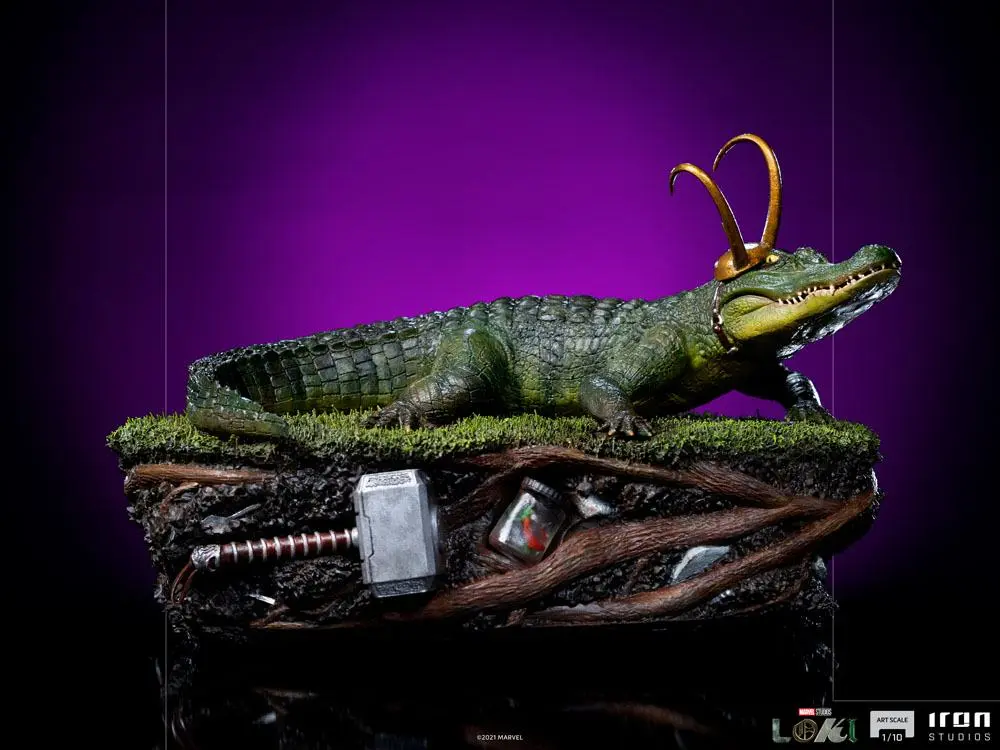 Loki Art Scale 1/10 Alligator szobor figura 15 cm termékfotó
