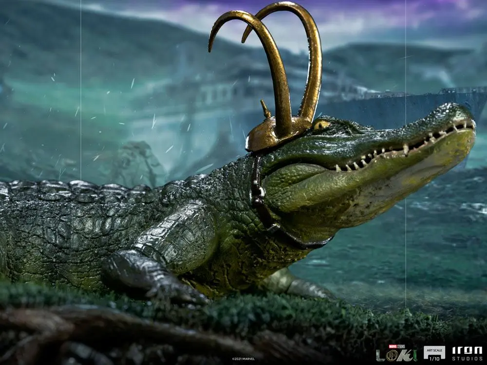 Loki Art Scale 1/10 Alligator szobor figura 15 cm termékfotó
