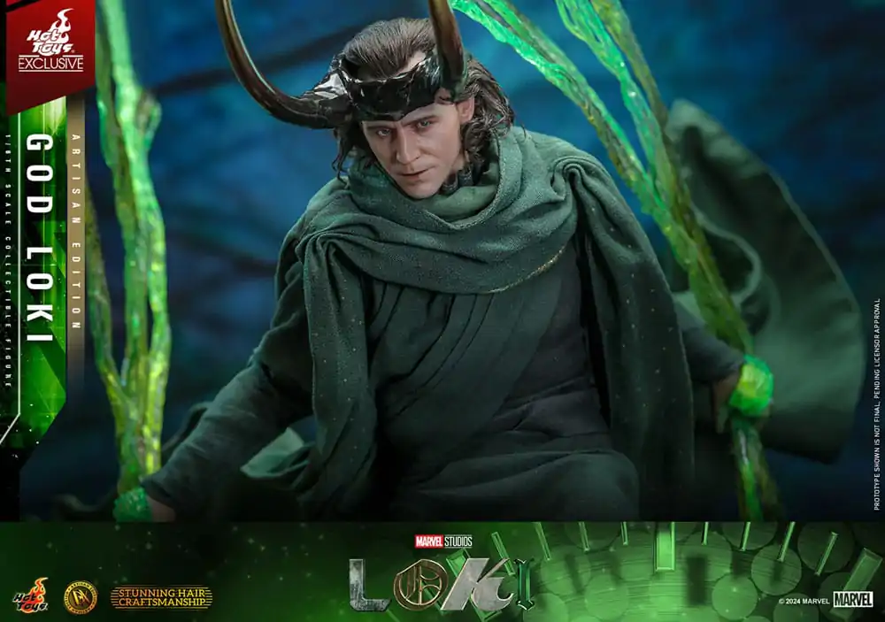 Loki DX 1/6 God Loki Artisan Edition Hot Toys Exkluzív akciófigura 31 cm termékfotó