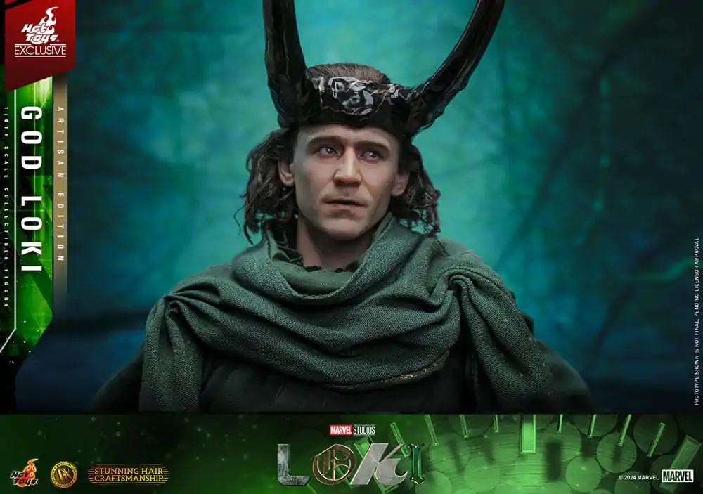Loki DX 1/6 God Loki Artisan Edition Hot Toys Exkluzív akciófigura 31 cm termékfotó